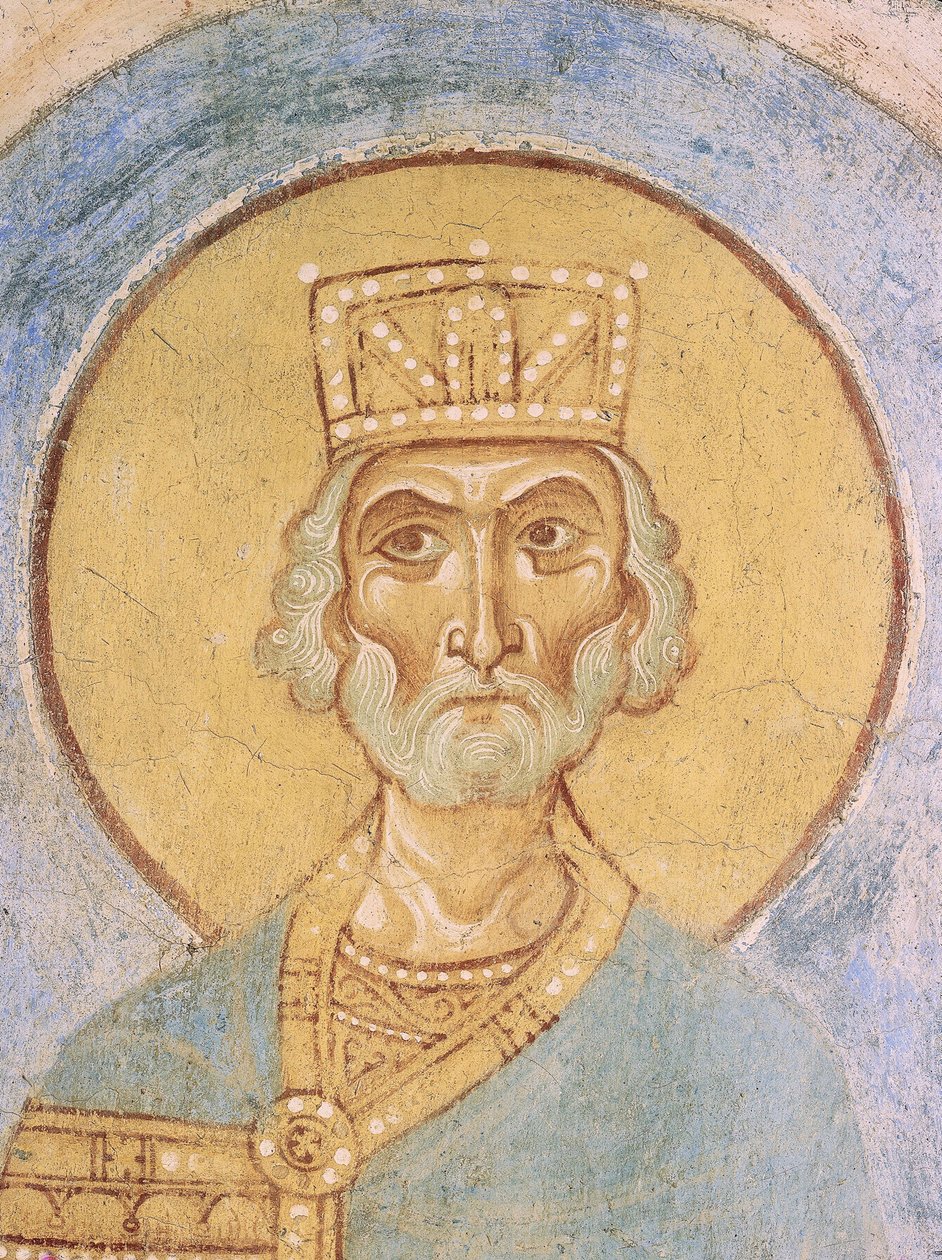 King David by Ancient Russian frescos: Buy fine art print
