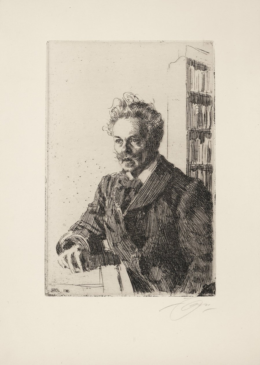 August Strindberg by Anders Leonard Zorn