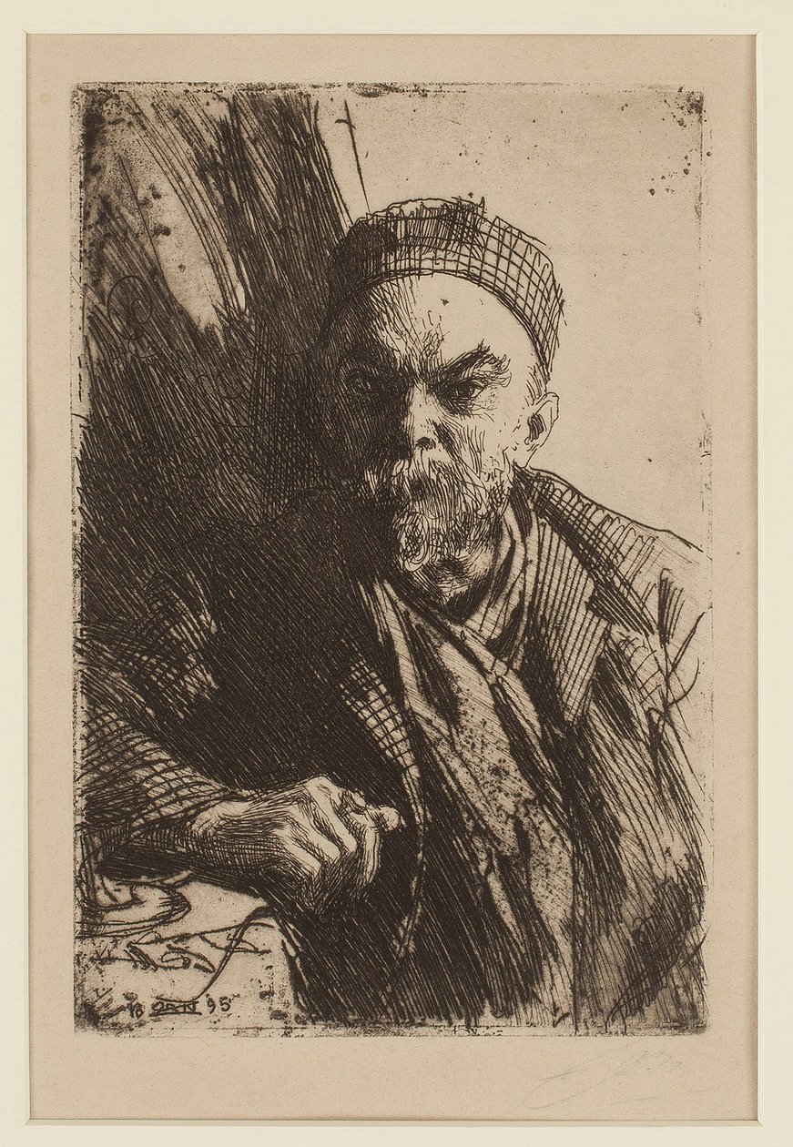 Portrait of the poet Paul Verlaine (1844-1896) by Anders Leonard Zorn