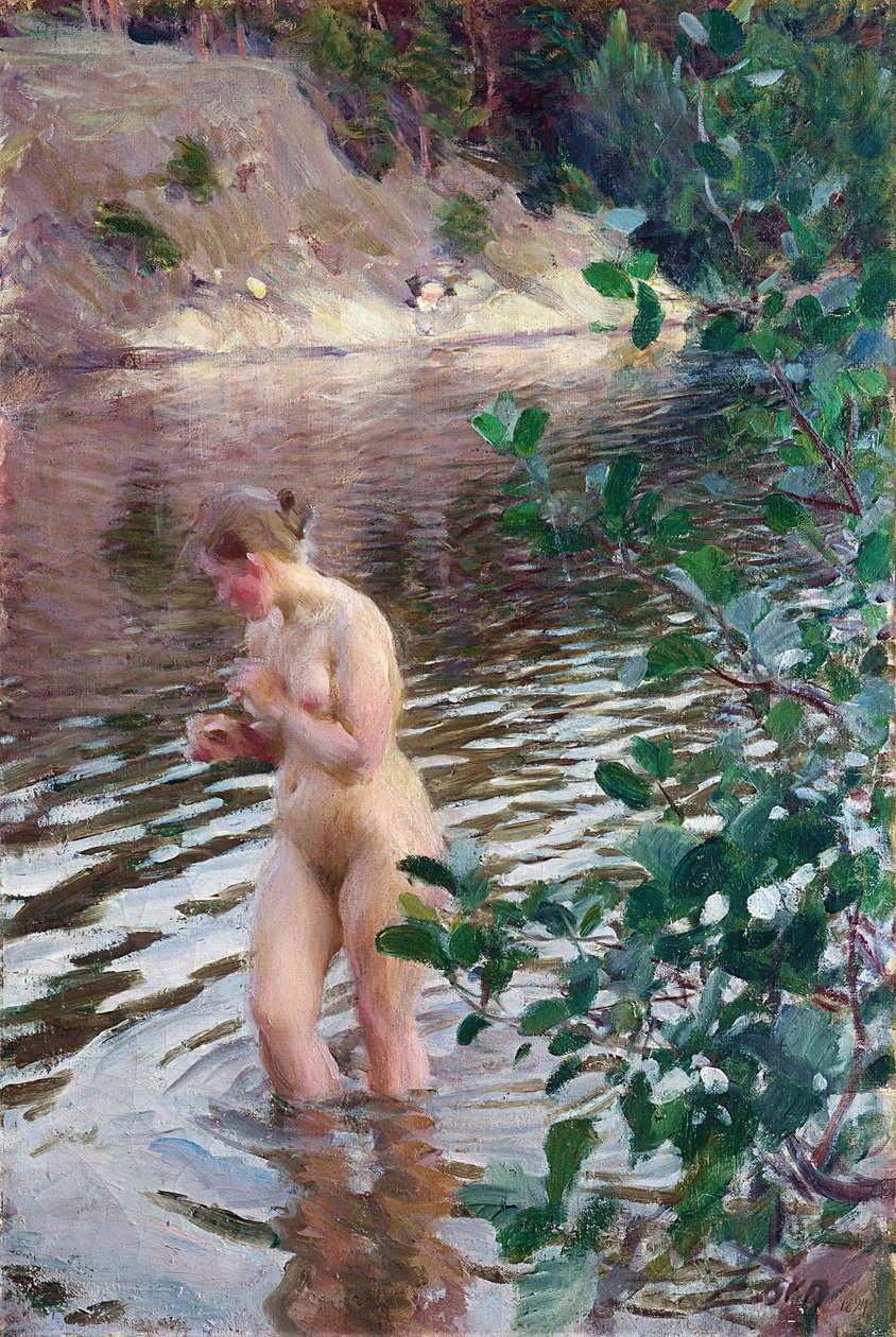 The Cold Stream by Anders Leonard Zorn