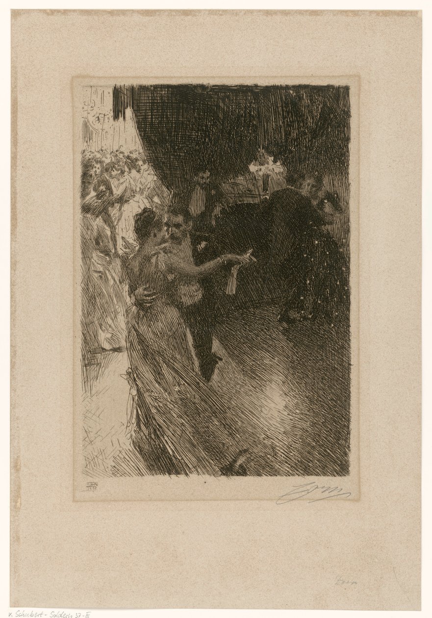 The Dance (The Waltz), 3rd State by Anders Zorn