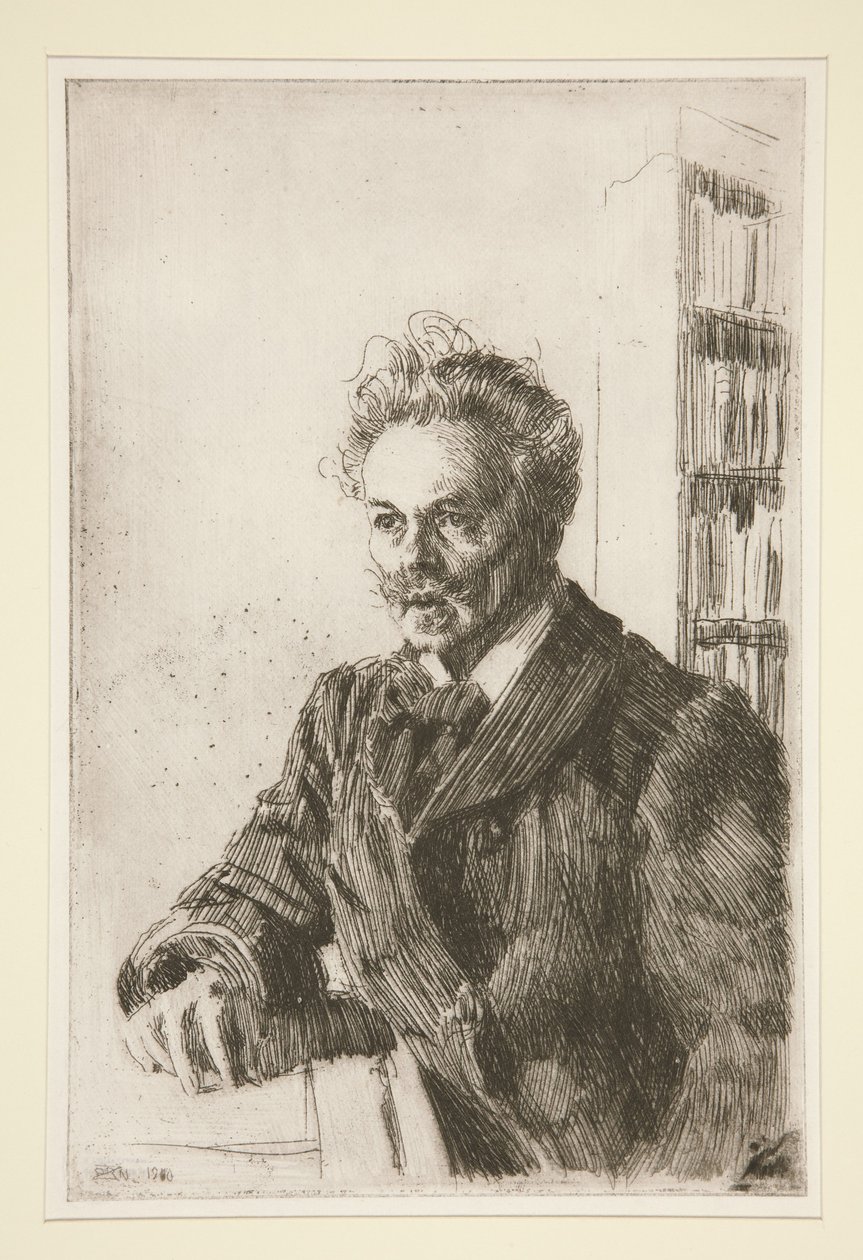 Portrait of August Strindberg by Anders Zorn