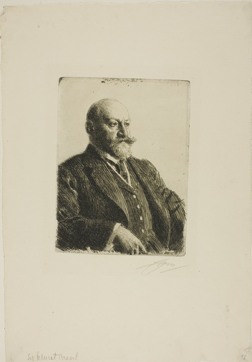 Sir Ernest Cassel by Anders Leonard Zorn