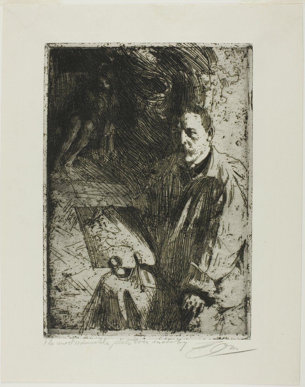 Zorn and His Model by Anders Leonard Zorn