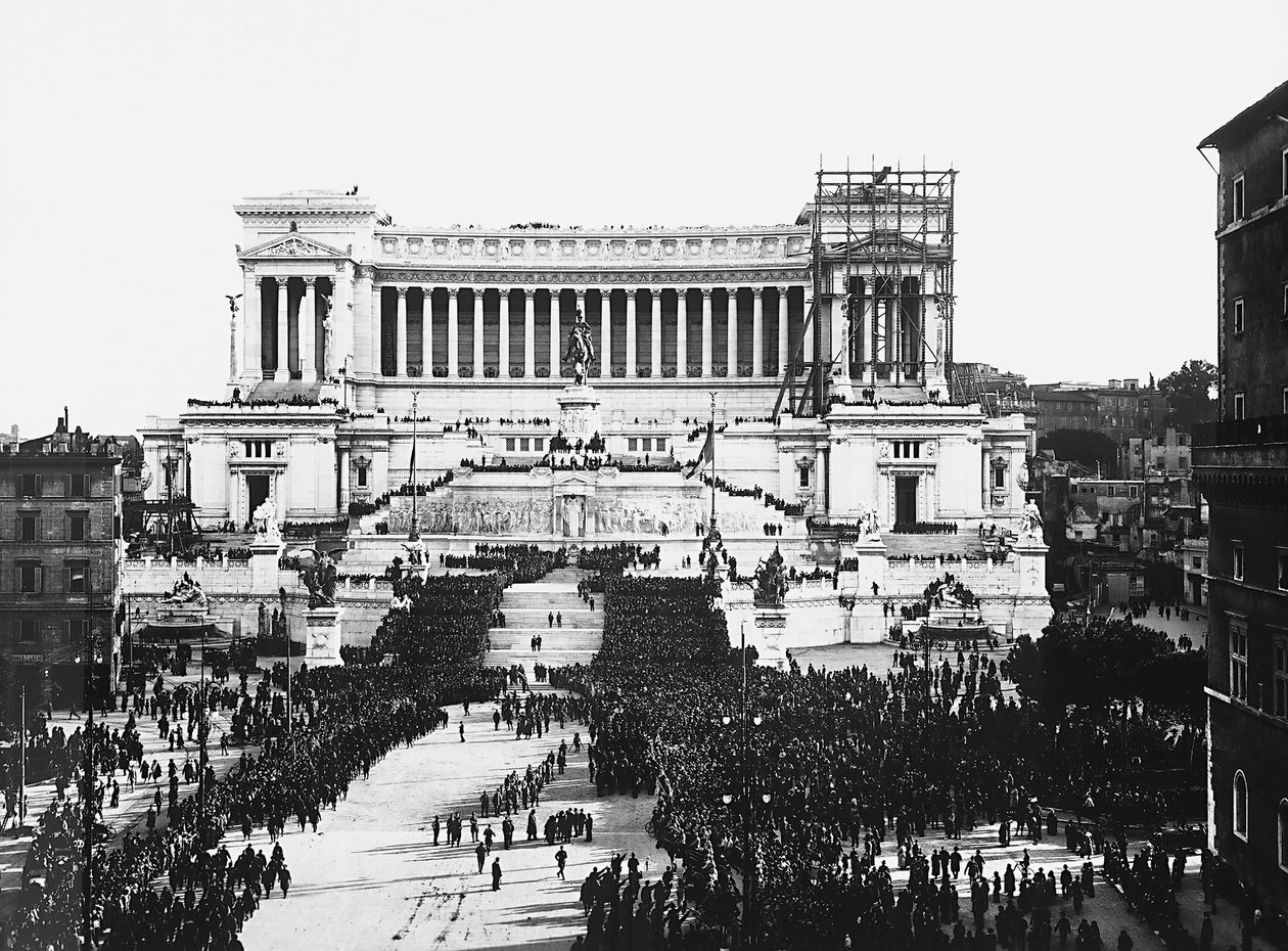 Fascist Celebration Commemorating the Unknown Soldier at the Altare della Patria (Altar of the Fatherland) in Rome, 04/11/1922 by Anderson Anderson