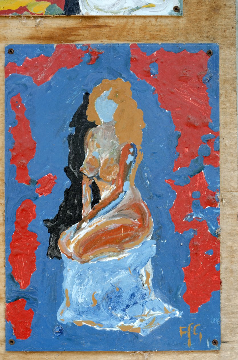 Female Nude on Knees by Ando Gilardi