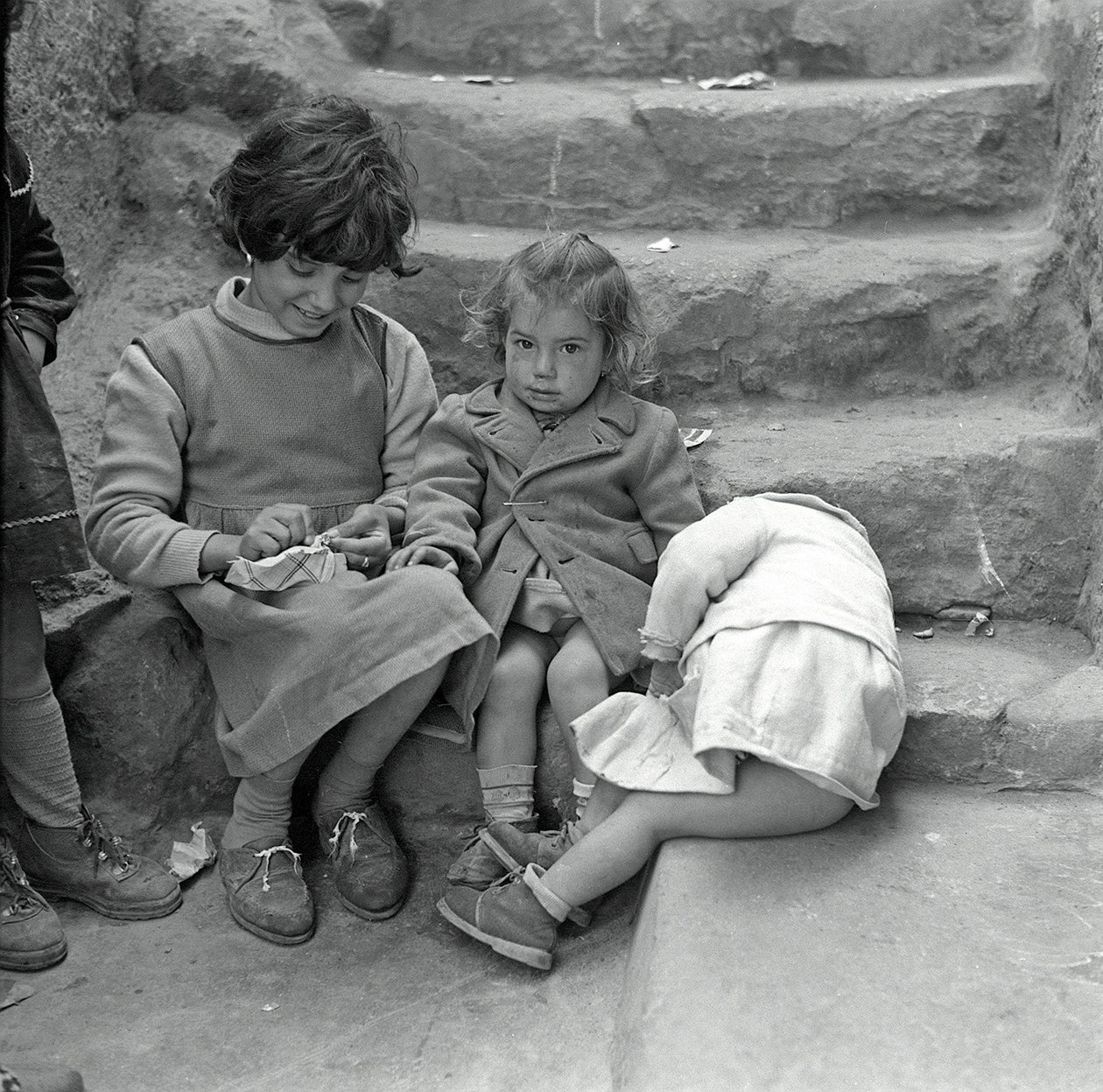 Group of Children in Scalilla, Palermo, Sicily, Italy by Ando Gilardi