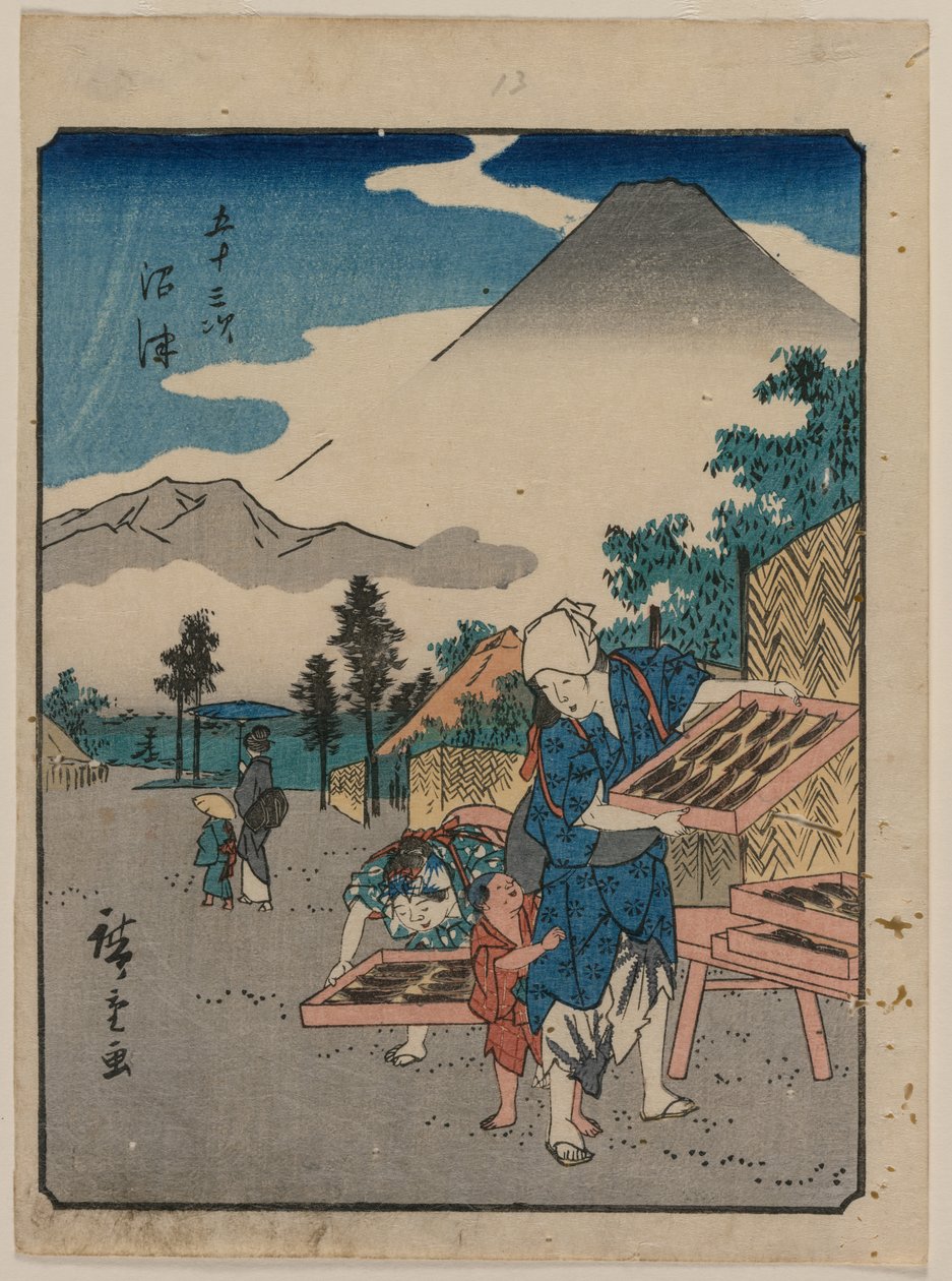 The Fifty-Three Stations of the Tokaido: Numazu, c. 1850 by Ando Hiroshige