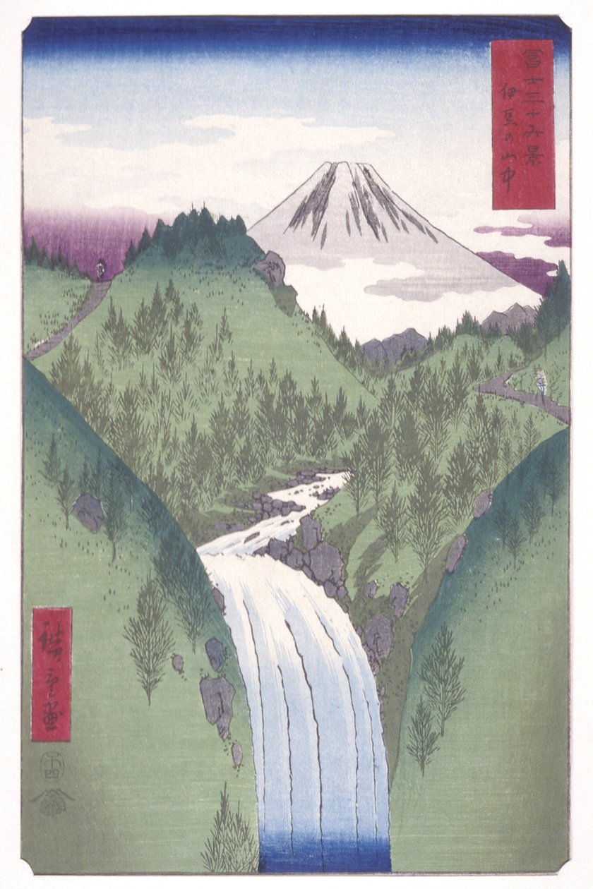 In The Mountains Of Izu by Ando or Utagawa Hiroshige