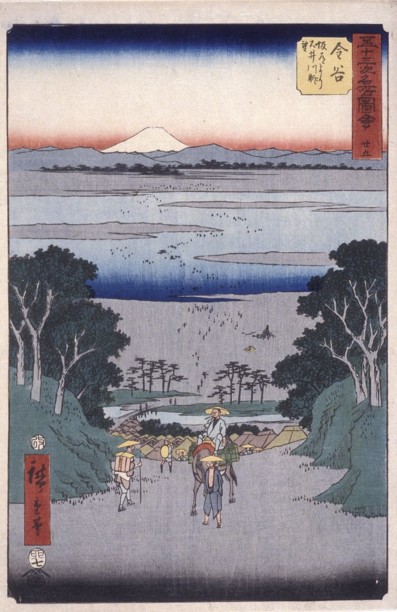 Kanaya by Ando or Utagawa Hiroshige