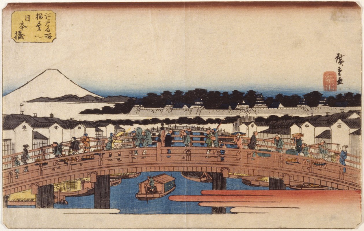 Nihonbashi by Ando or Utagawa Hiroshige