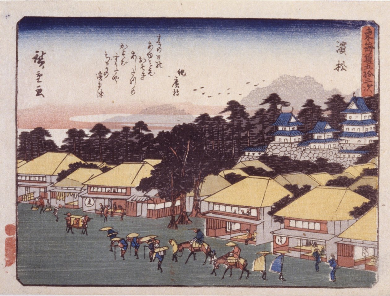 Station 30, Hamamatsu by Ando or Utagawa Hiroshige