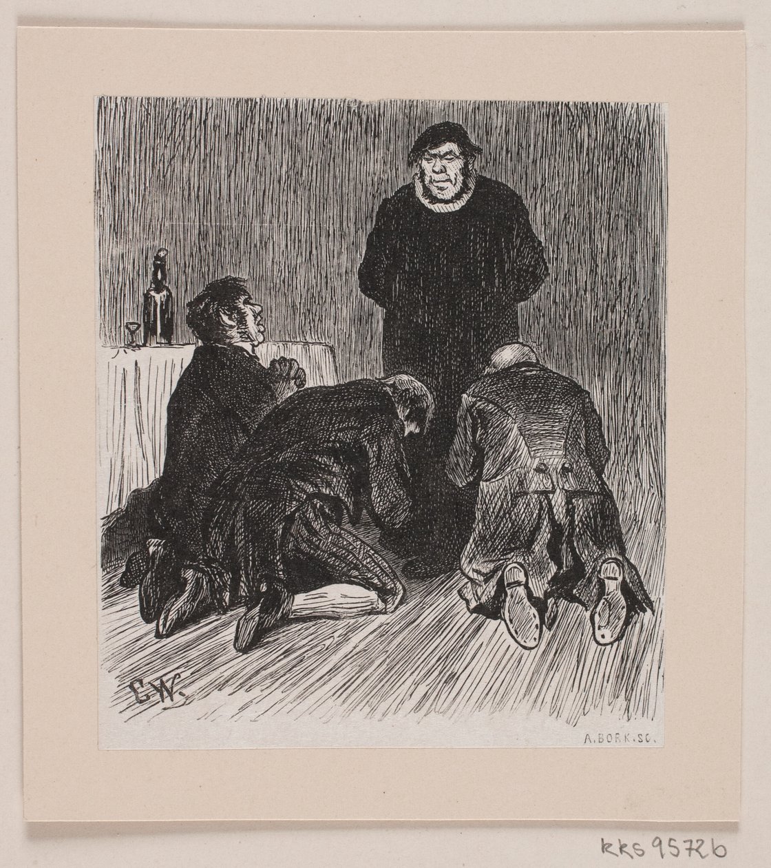 Illustration to The Coal Burner by André Bork
