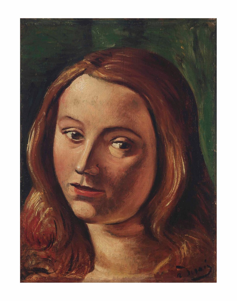 Head of a Young Woman by Andre Derain