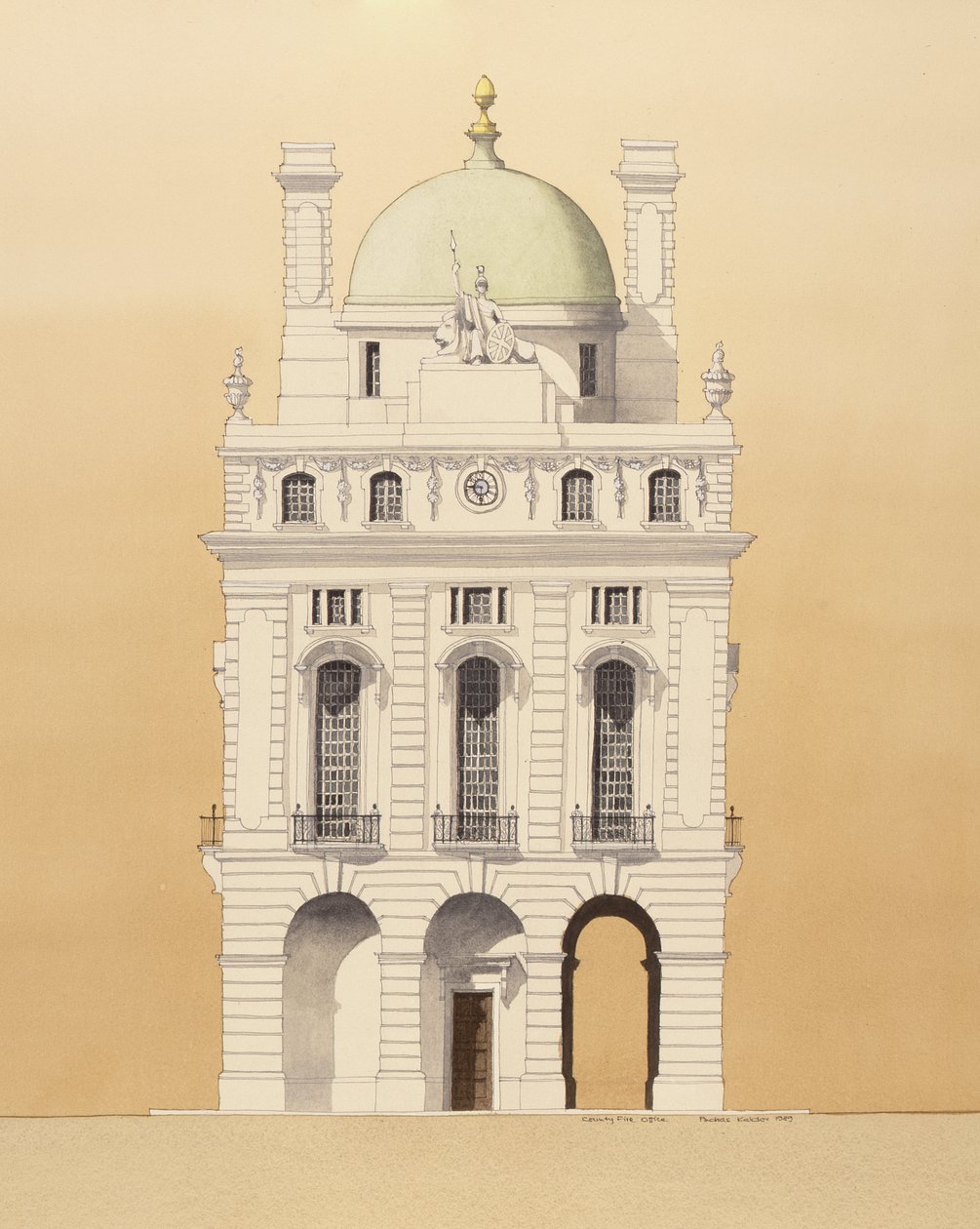 County Fire Office, Piccadilly, London by Andras Kaldor