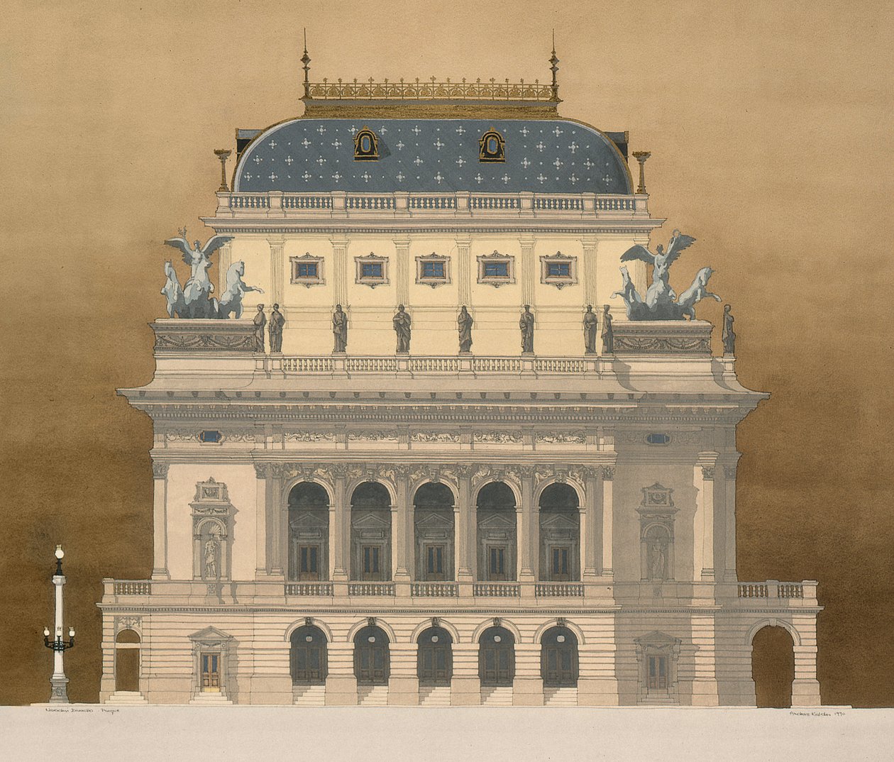 National Theatre, Prague, Czech Republic by Andras Kaldor