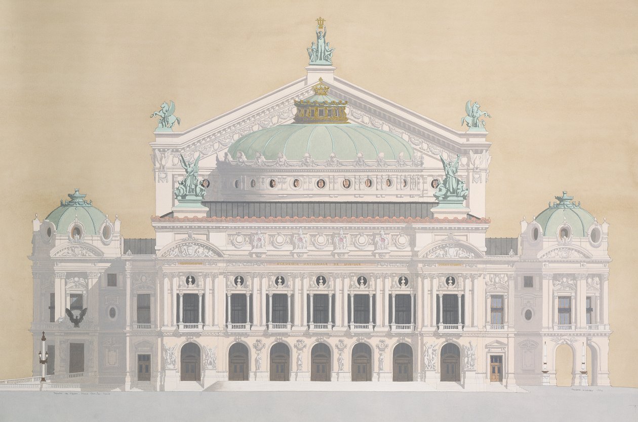 Opera Garnier, Paris, France by Andras Kaldor