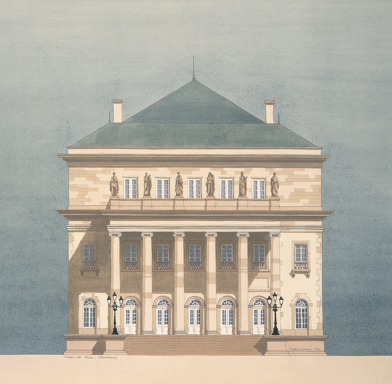Opera du Rhin, Strasbourg, France by Andras Kaldor