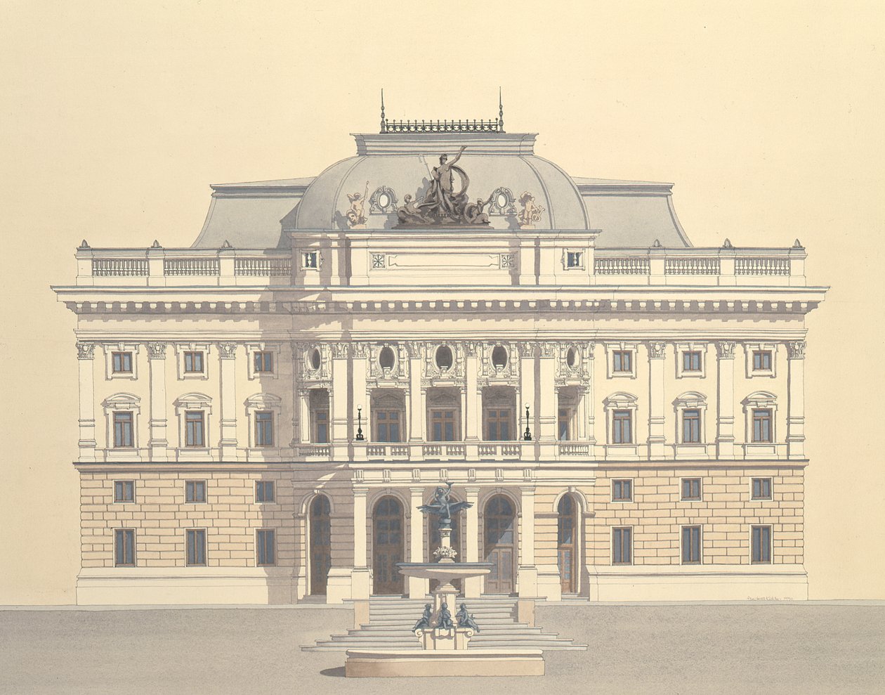 Slovak National Theatre by Andras Kaldor