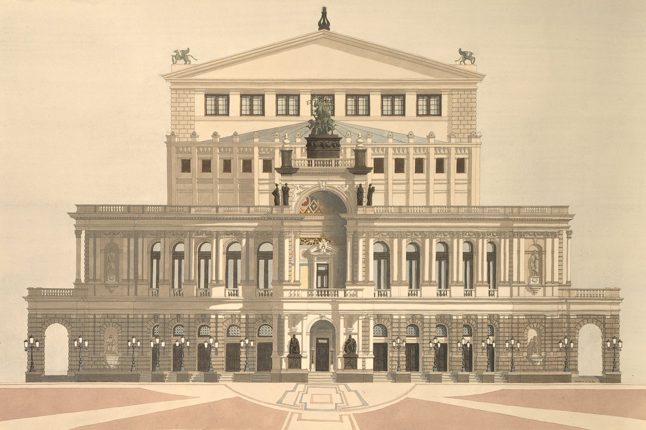 State Opera, Dresden, Germany by Andras Kaldor