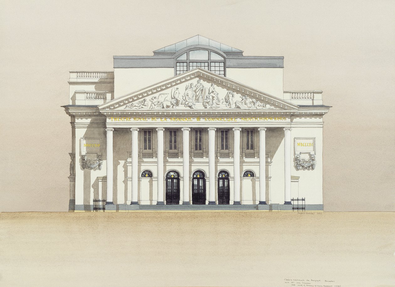 Teatre Royal de la Monnaie, Brussels, Belgium by Andras Kaldor