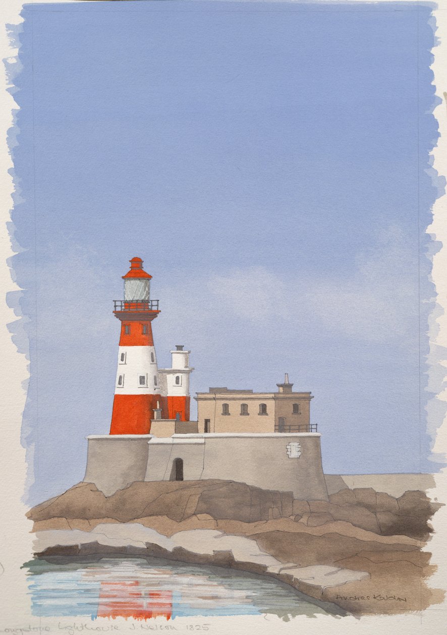 The Longstone Lighthouse, Farne Island by Andras Kaldor