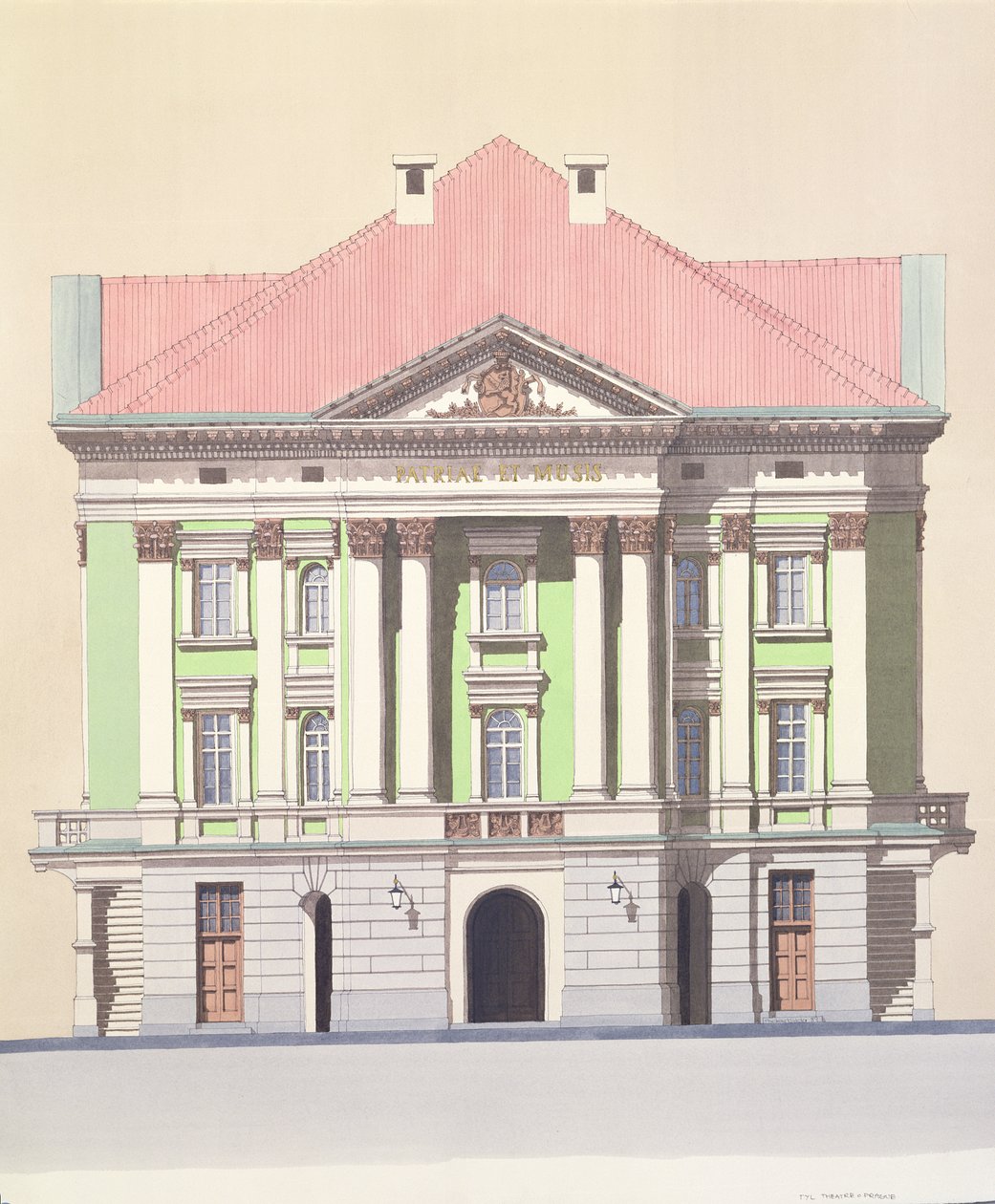 Tyl Theatre, Prague, Czech Republic by Andras Kaldor