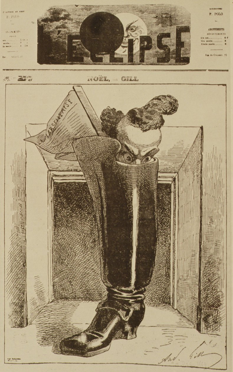 Noël, The Marseillaise in a Boot, cover illustration from 