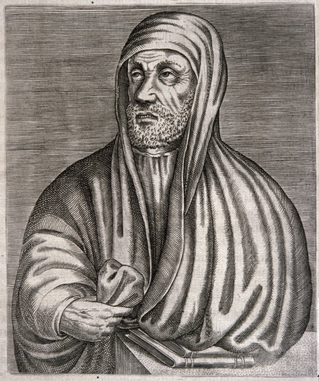 Portrait of Abu Ali al-Husain ibn Abdallah ibn Sina called Avicenna by Andre (after) Thevet