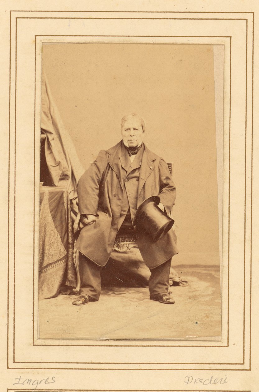 Jean Auguste Dominique Ingres by Andre Adolphe Eugene Disderi