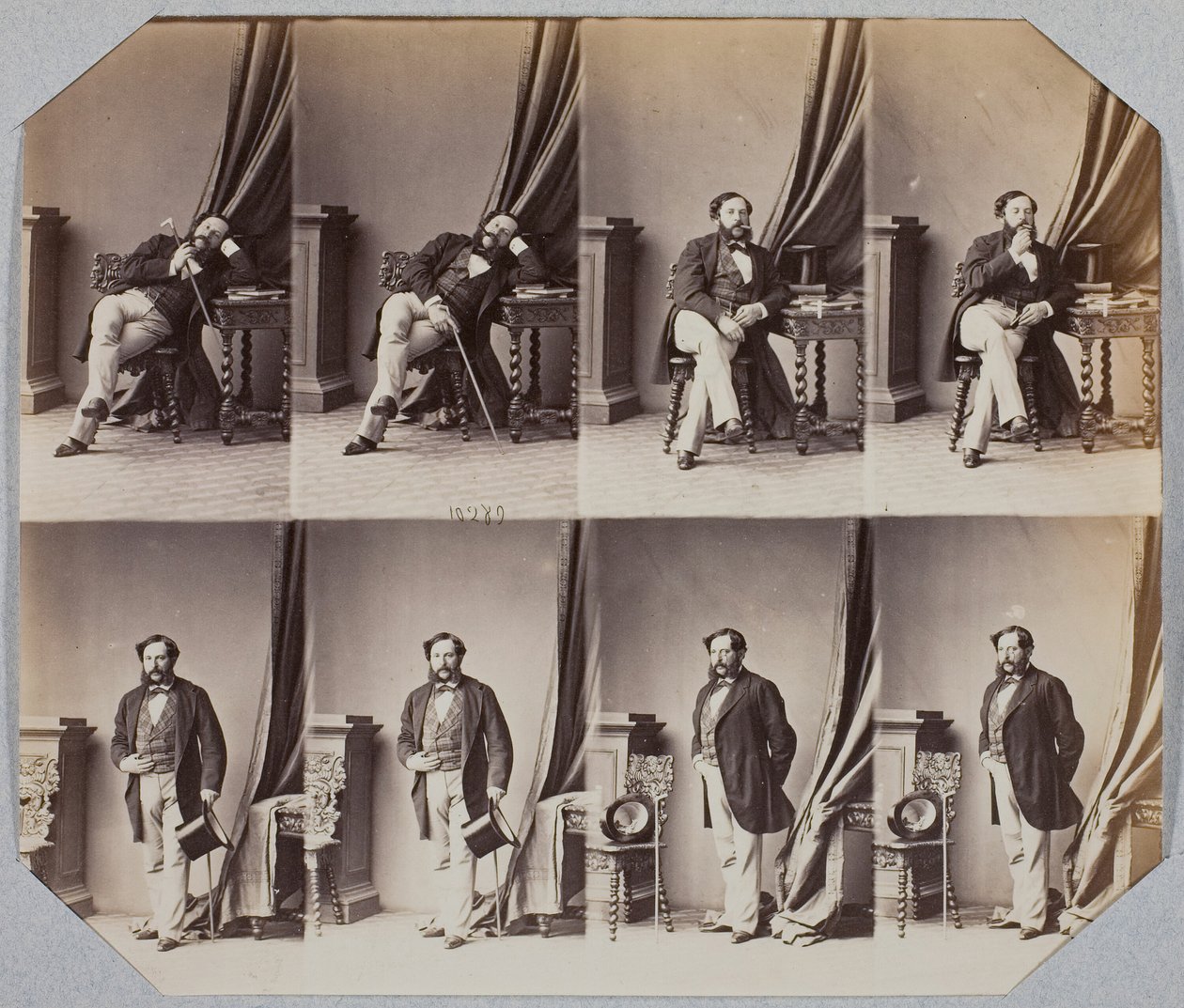Napoléon Coste, 1859 by Andre Adolphe Eugene Disderi