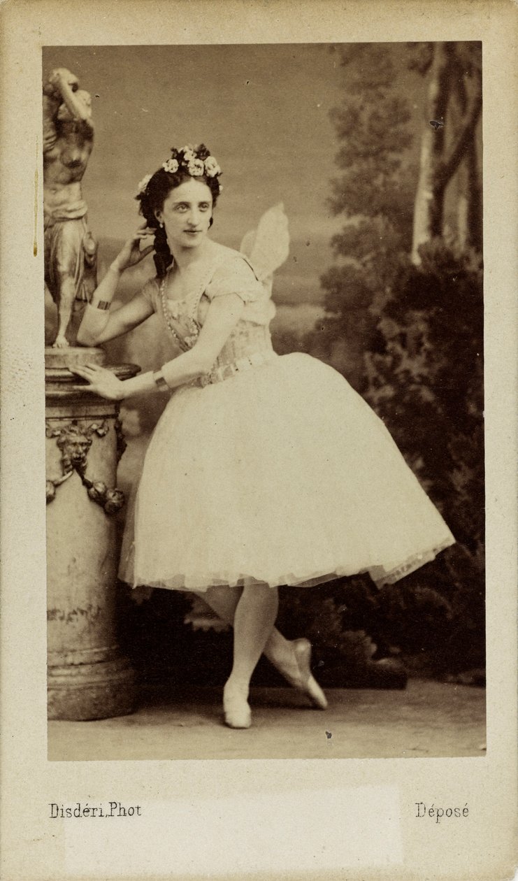 Portrait of the Ballet Dancer Marfa Muravyeva in the Ballet Diavolina by Andre Adolphe Eugene Disderi