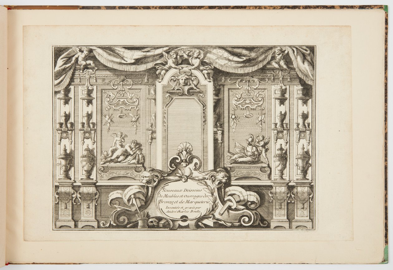 New Designs for Furniture and Works of Bronze and Marquetry by Andre Charles Boulle