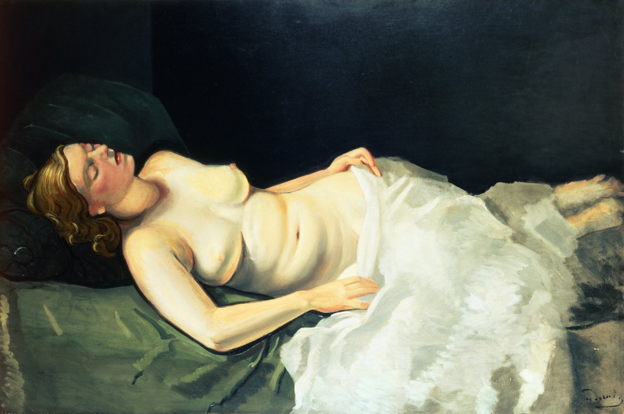 Blonde Nude Sleeping by Andre Derain