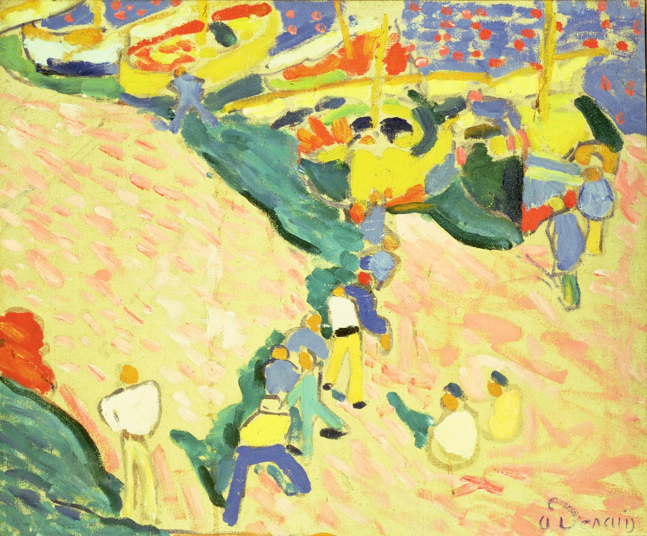 Fishermen at Collioure by Andre Derain