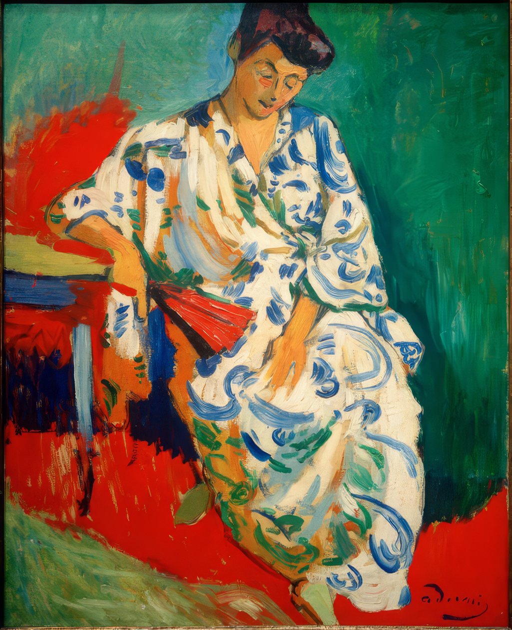 The Woman with the Shawl, Madame Matisse in Kimono by Andre Derain