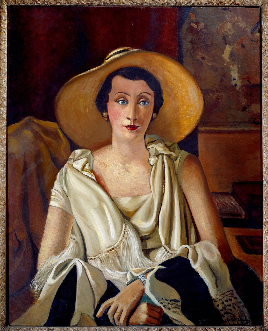 Portrait of Madame Paul Guillaume in the Big Hat by Andre Derain