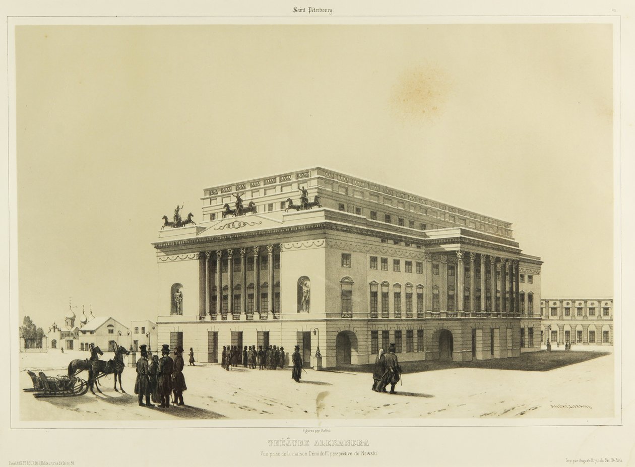 The Alexandrinsky Theatre in Saint Petersburg by Andre Durand
