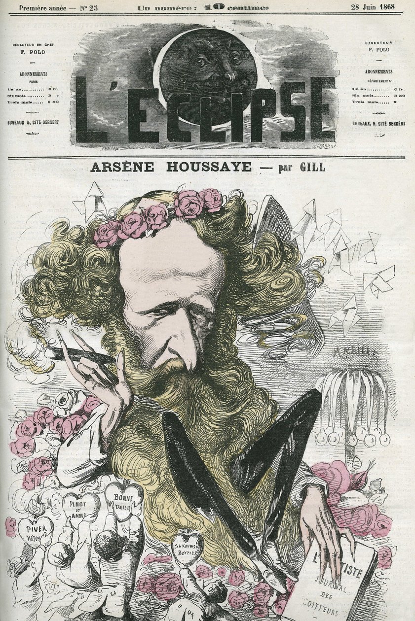 Arsene Housset, French Man of Letters by Andre Gill