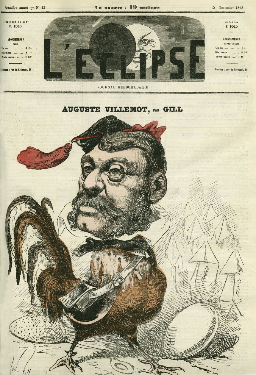 Auguste Villemot by Andre Gill