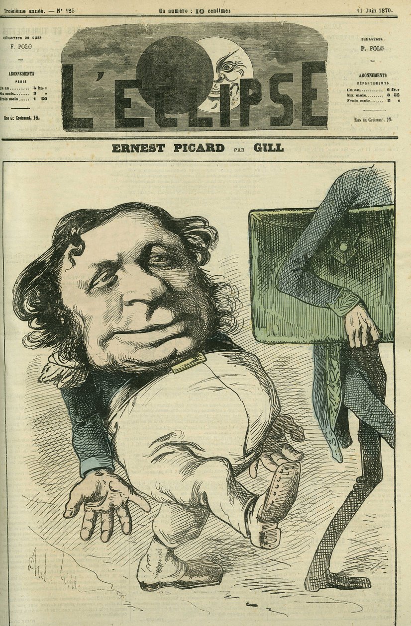 Ernest Picard by Andre Gill