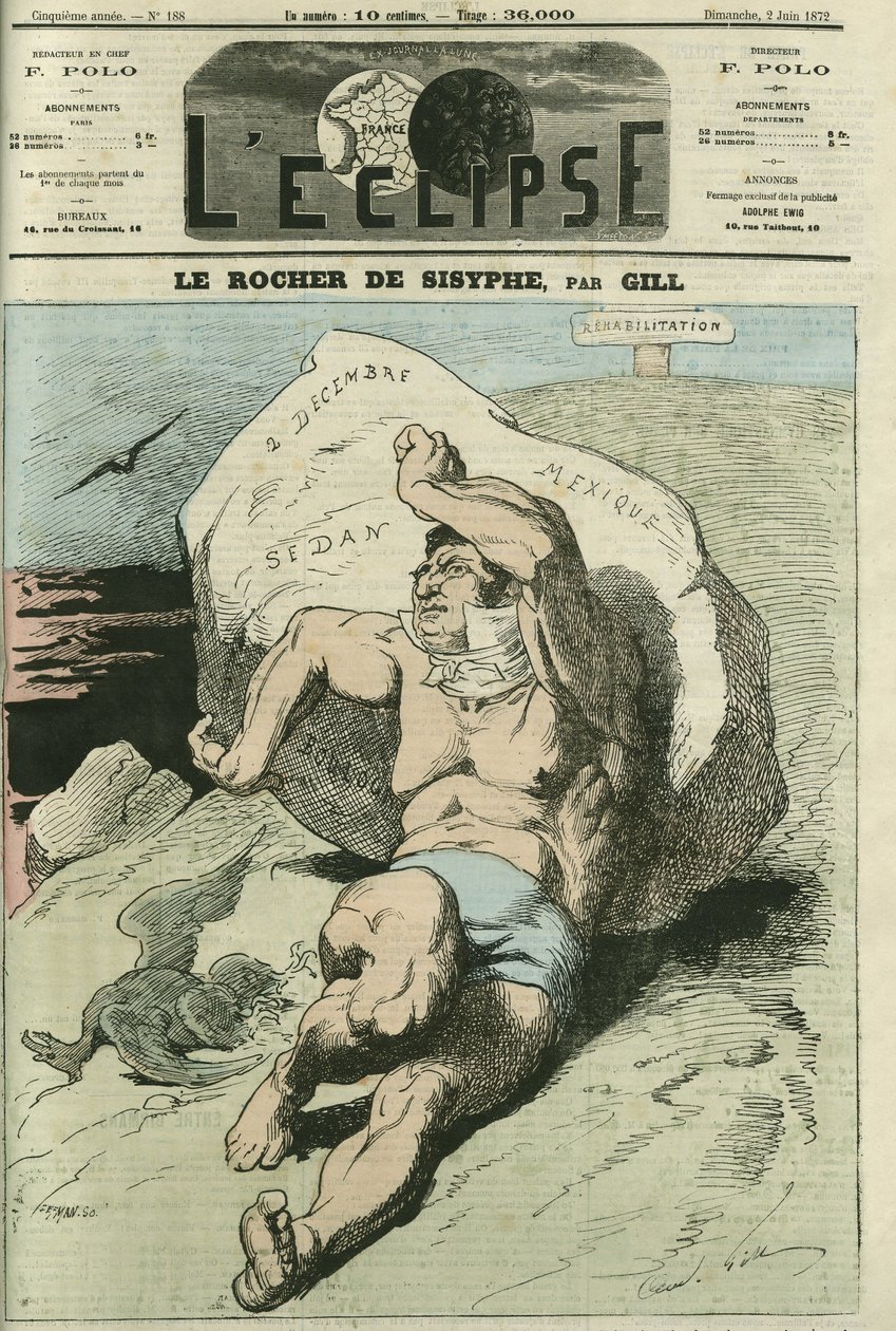 Eugene Rouher (1814-1884), French politician. Cover in L