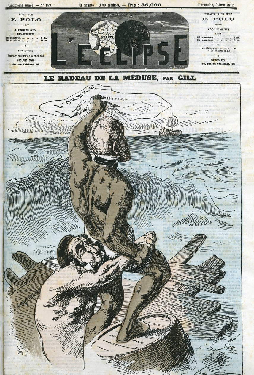 Eugene Rouher (1814-1884), and Clement Duvernois (1836-1879), French politicians. Cover in 