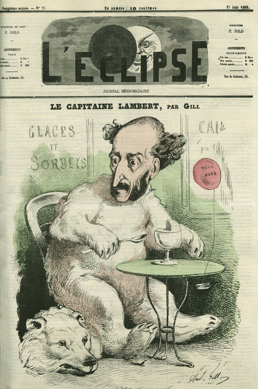 Gustave Lambert, French explorer and scientist. Cover in L