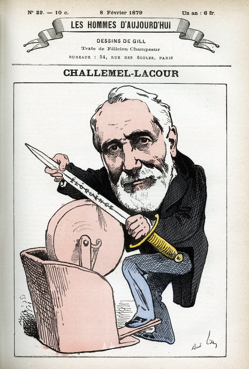 Portrait of Paul-Armand Challemel-Lacour by Andre Gill