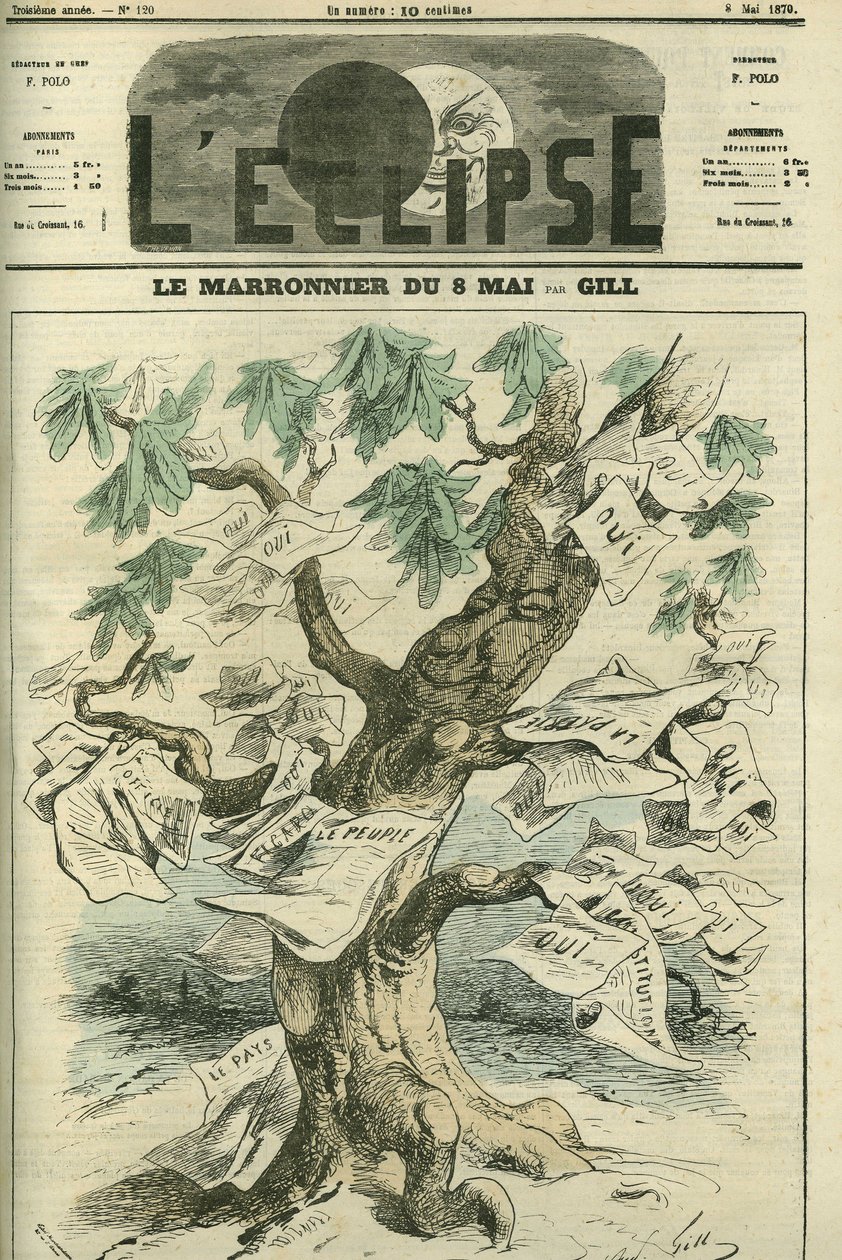 The Chestnut Tree of May 8, the Senate Approves by Plebiscite, Establishes the Accountability of Ministers Before the Legislative Body. Cover in 