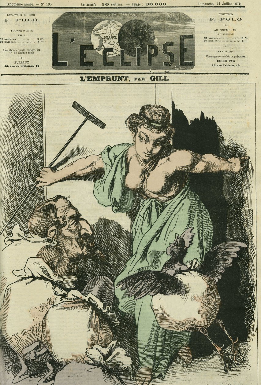 The loan, the Republic must borrow 3 billion to repay the war debt to Prussia. Cover in 