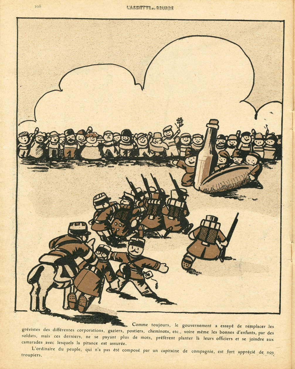 The Butter Plate, Number 475, Satirical in Colors by Andre Helle