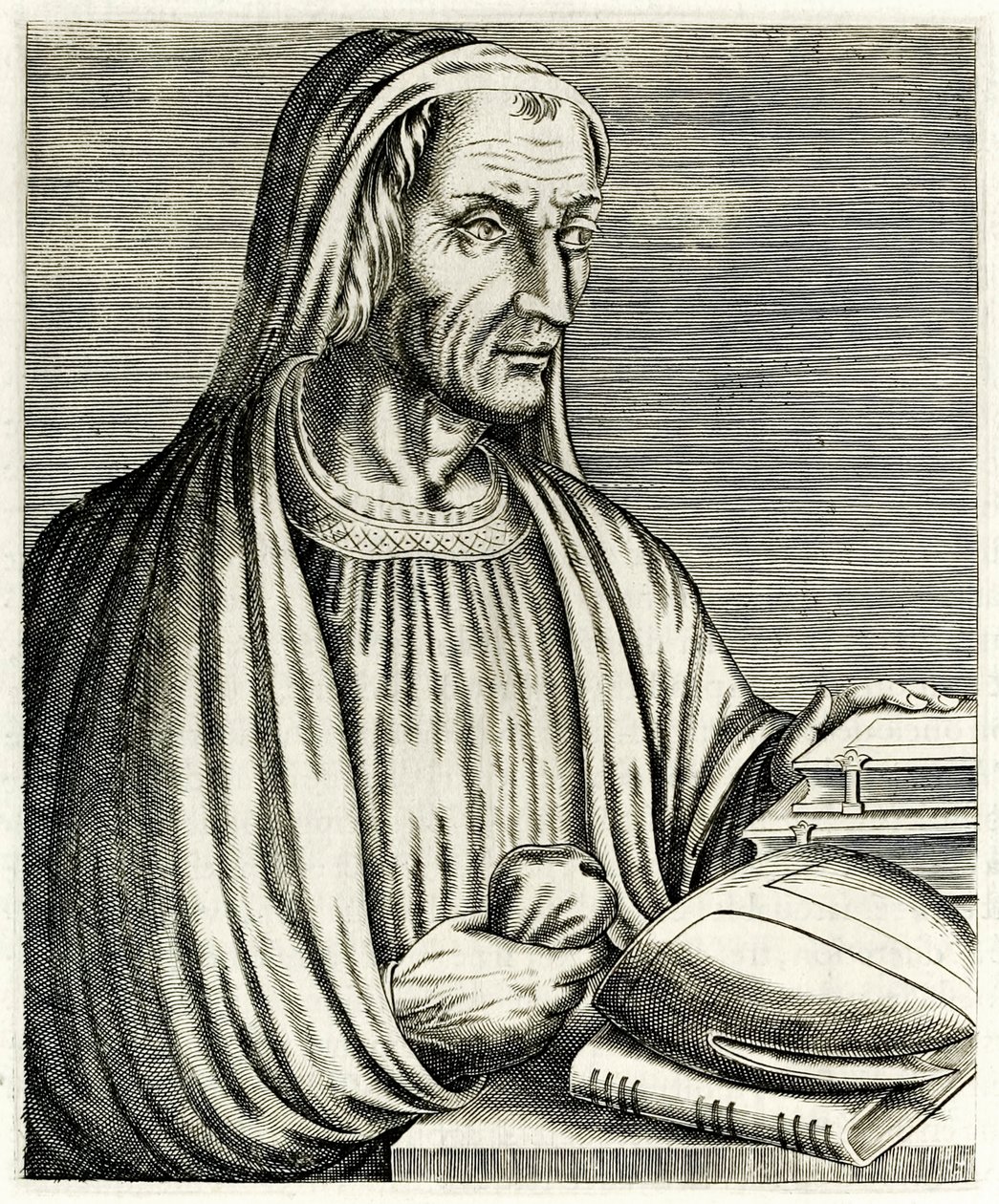 Gregory of Tours from True Portraits by André Thévet published in 1594 by Andre Thevet