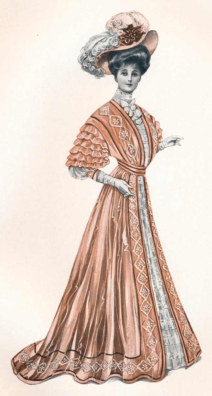 A Catalogue Illustration of an Edwardian lady by Andre and Sleigh